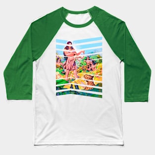 powerful native women and hungry tiger Baseball T-Shirt